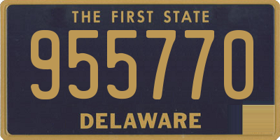 DE license plate 955770