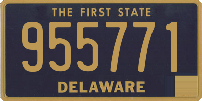 DE license plate 955771