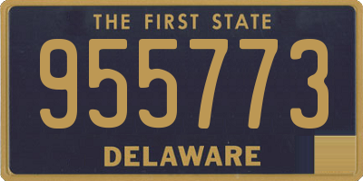 DE license plate 955773