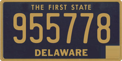 DE license plate 955778