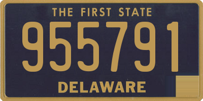 DE license plate 955791