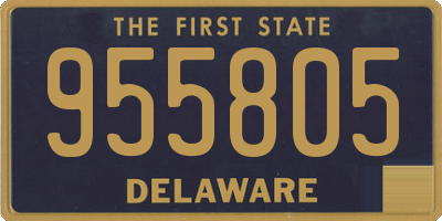 DE license plate 955805