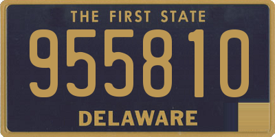 DE license plate 955810