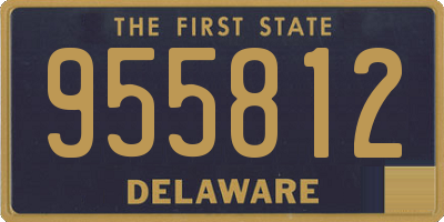 DE license plate 955812