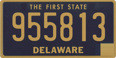 DE license plate 955813