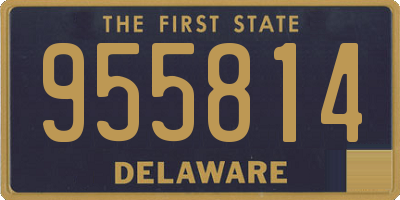 DE license plate 955814
