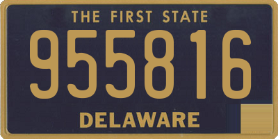 DE license plate 955816