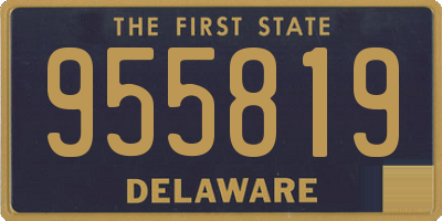 DE license plate 955819