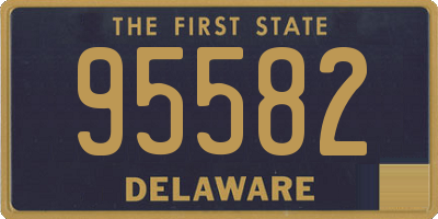 DE license plate 95582