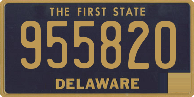 DE license plate 955820