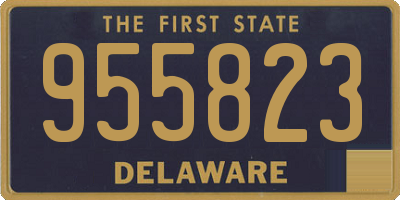 DE license plate 955823