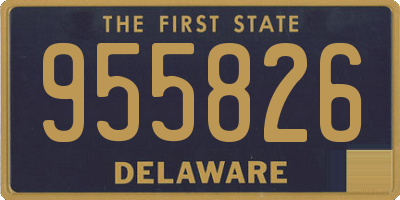DE license plate 955826