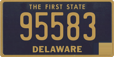 DE license plate 95583