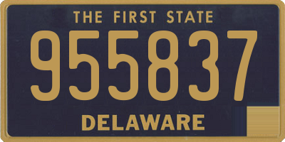 DE license plate 955837