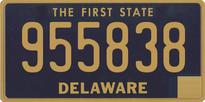 DE license plate 955838
