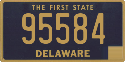 DE license plate 95584