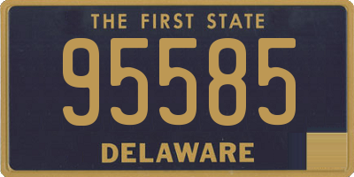 DE license plate 95585