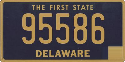 DE license plate 95586