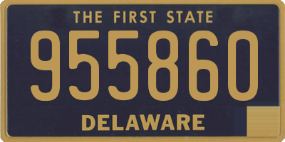 DE license plate 955860