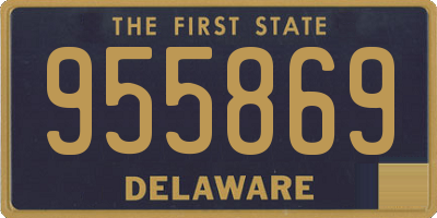 DE license plate 955869