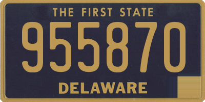 DE license plate 955870