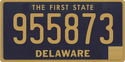 DE license plate 955873