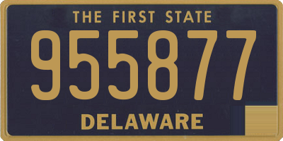 DE license plate 955877