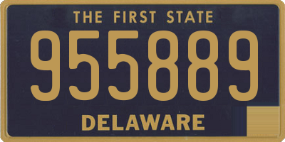 DE license plate 955889