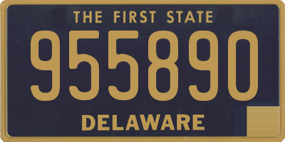 DE license plate 955890
