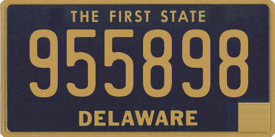 DE license plate 955898