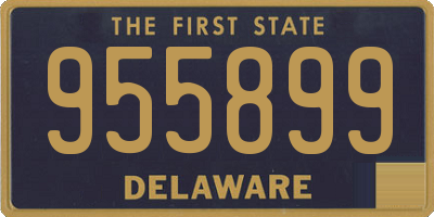 DE license plate 955899