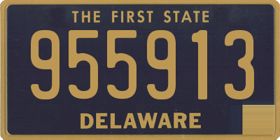 DE license plate 955913