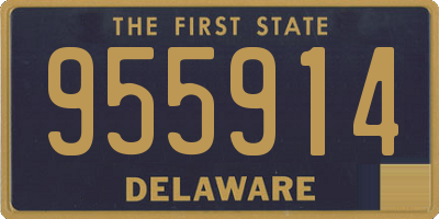 DE license plate 955914