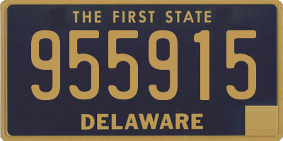 DE license plate 955915