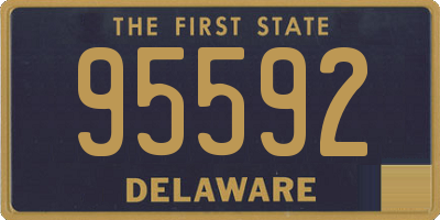 DE license plate 95592