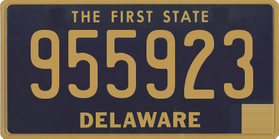 DE license plate 955923
