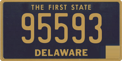 DE license plate 95593