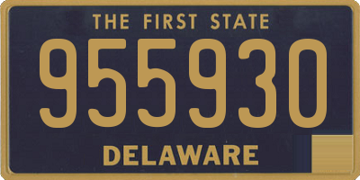 DE license plate 955930