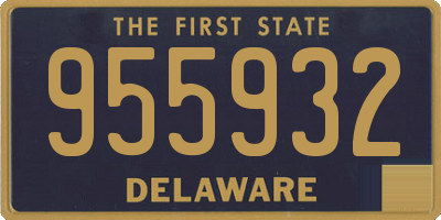 DE license plate 955932