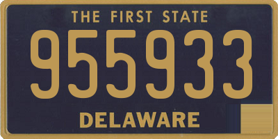 DE license plate 955933