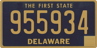 DE license plate 955934