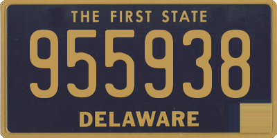 DE license plate 955938