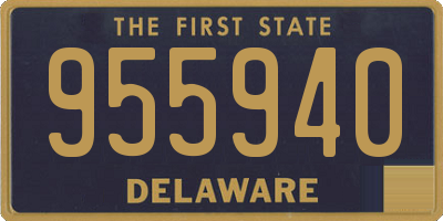DE license plate 955940