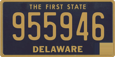 DE license plate 955946