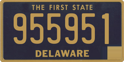 DE license plate 955951