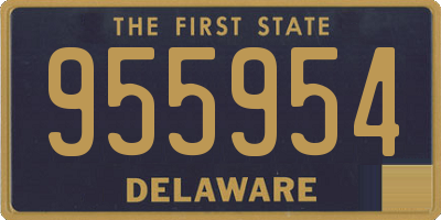 DE license plate 955954