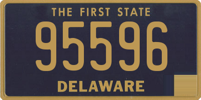 DE license plate 95596