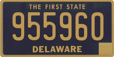 DE license plate 955960