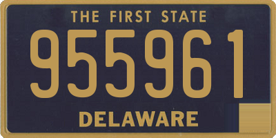 DE license plate 955961