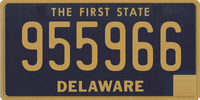 DE license plate 955966